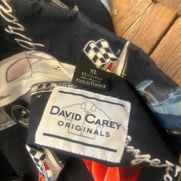 Corvette Stingray David Carey Originals Mens Button Up Size XL - Picture 3 of 3